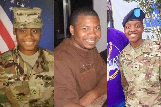 We pause today to mourn these brave Service Members who sacrificed their lives so that we might be free. Say their names in honor, remembrance, and gratitude.
Spc. Breonna Alexsondria Moffett
Sgt. William Jerome Rivers
Spc. Kennedy Ladon Sanders
Photo: Military.com