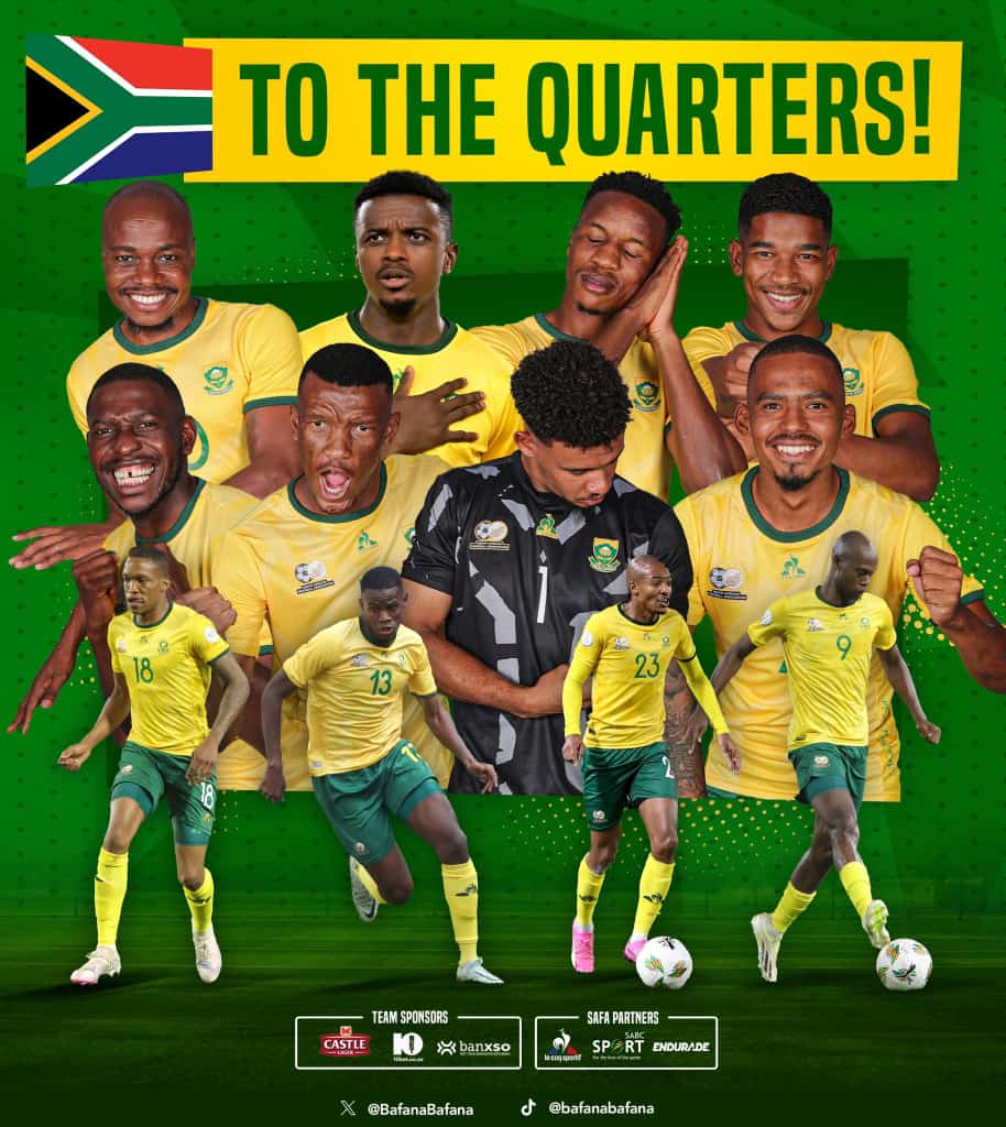 FSStarsUpdate's tweet photo. Congratulations to @BafanaBafana 

#BafanaPride #Bafana #BafanaBafana https://t.co/aiFS9TNwu5