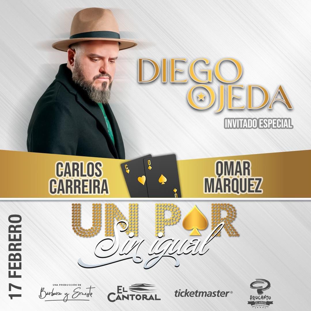 SACM México (@sacm_oficial) on Twitter photo ✨¿Ya te enteraste quién será el súper invitado del concierto #unparsinigual? ¡<a href="/diegoojeda85/">Diego Ojeda</a>! 🤗El cantautor español acopañará a <a href="/carreira_carlos/">Carlos Carreira</a> y Omar Márquez el próximo 17 de febrero en <a href="/elcantoral_/">El Cantoral</a> 🎤
🎟Corre por tus boletos 👉 bit.ly/49hTz2z ✨¿Ya te enteraste quién será el súper invitado del concierto #unparsinigual? ¡<a href="/diegoojeda85/">Diego Ojeda</a>! 🤗El cantautor español acopañará a <a href="/carreira_carlos/">Carlos Carreira</a> y Omar Márquez el próximo 17 de febrero en <a href="/elcantoral_/">El Cantoral</a> 🎤
🎟Corre por tus boletos 👉 bit.ly/49hTz2z