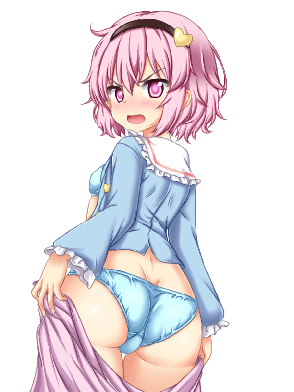 突撃訪問、着替え中のさとりさん 