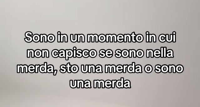 purtroppo questo momento non finirà mai