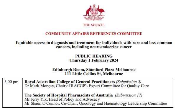 Advanced Pharmacy Australia (@adphaau) on Twitter photo Great to listen into today's #RareCancersInquiry hearing w <a href="/CancerCouncilOz/">CancerCouncilOz</a> & <a href="/RareCancers/">Rare Cancers Australia</a> discussing meds access. Tomorrow afternoon at 3pm, Co-Chair of #SHPAHaemOnc <a href="/shaunoconnorrx/">Shaun O'Connor</a> & <a href="/jhky1989/">Jerry</a> will give evidence alongside <a href="/RACGP/">RACGP</a>, tune in to listen here! aph.gov.au/News_and_Eventโฆ Great to listen into today's #RareCancersInquiry hearing w <a href="/CancerCouncilOz/">CancerCouncilOz</a> & <a href="/RareCancers/">Rare Cancers Australia</a> discussing meds access. Tomorrow afternoon at 3pm, Co-Chair of #SHPAHaemOnc <a href="/shaunoconnorrx/">Shaun O'Connor</a> & <a href="/jhky1989/">Jerry</a> will give evidence alongside <a href="/RACGP/">RACGP</a>, tune in to listen here! aph.gov.au/News_and_Eventโฆ