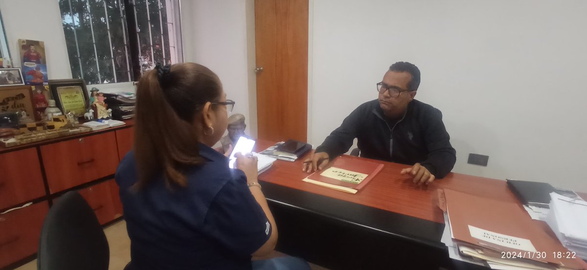 #30Ene | Sostuve reunión de trabajo con la Administradora de <a href="/CorposaludL/">CORPOSALUD LARA</a> Lic Magaly Suárez para revisión del año 2023 e inicio de actividades a ejecutar en el presente año 2024.
#MemoriaYCuentaAlPuebloDeLara

<a href="/NicolasMaduro/">Nicolás Maduro</a> <a href="/MagaGutierrezV/">Magaly Gutiérrez Viña</a> <a href="/AdolfoP_Oficial/">Adolfo Pereira Gobernador</a>