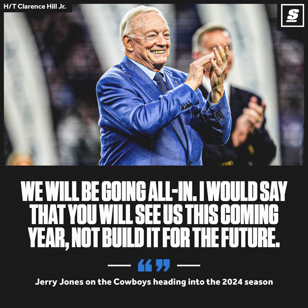 Dallas Cowboys owner Jerry Jones says he'll prepare his team to be a contender this year. 🗣️ thesco.re/3HDcEAg