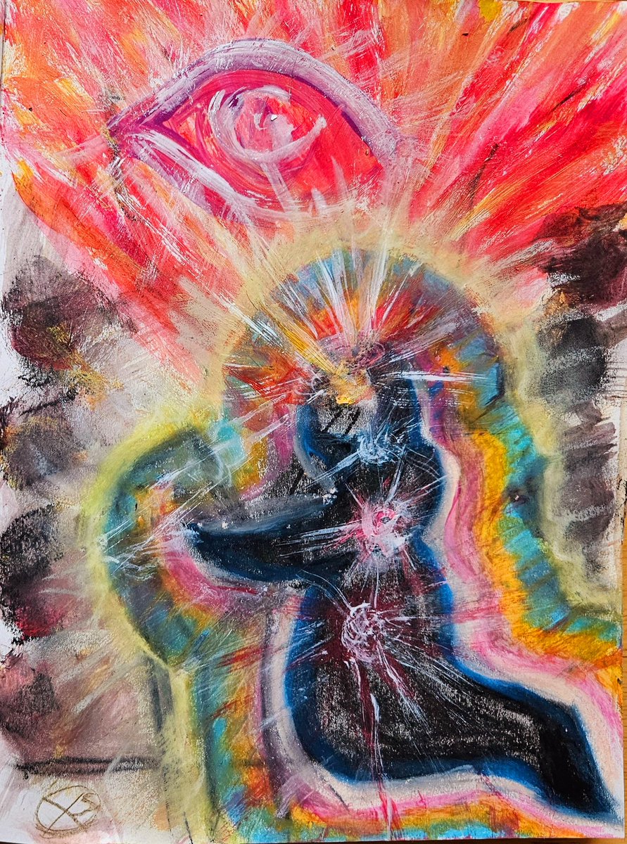 XuscaSoleNY's tweet photo. #HILDEGARD Von Bingen.
Medieval Mystic. German Abbess.
Pioneer. Polymath...
https://t.co/GhprV6i5xE
#Auric #Portrait . #Mixmedium on
#Paper. #Auraism (c) #XSole
#Series 'Spontaneous #Paintings'. https://t.co/lxzpJHQ7uq