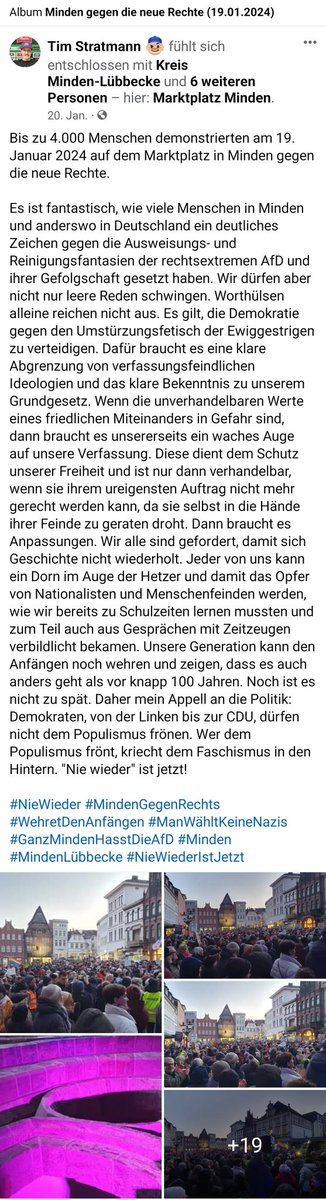 TimMinden's tweet photo. @_FriedrichMerz Ich zitiere mich mal selbst: 

"Wer dem Populismus frönt, kriecht dem Faschismus in den Hintern."

Auf welcher Seite der Geschichte stehen Sie, @_FriedrichMerz? Das was in Ihrem Tweet steht ist blanker Populismus. https://t.co/fyJCQCJ9Vn