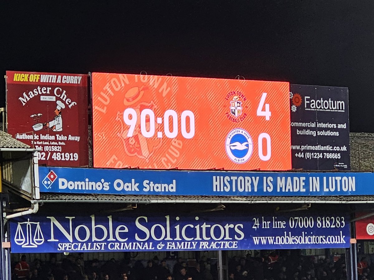 If I've seen a better and more complete Town performance then I'm having trouble remembering it. Valois' debut always sticks out but this is the Premier League FFS. Should have been seven. #TTASU #LTFC #LutonTown