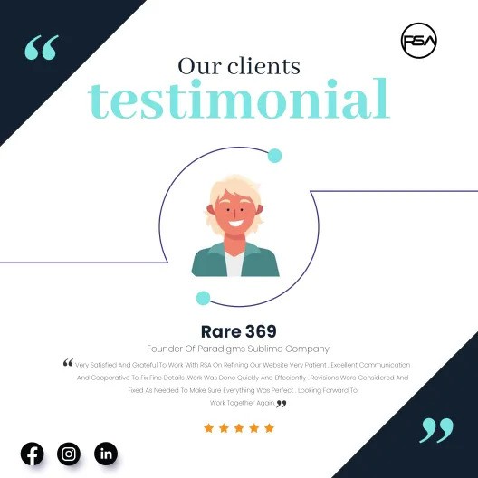 CreativeRsa's tweet photo. Each project at RSA Creative Studio is a canvas for innovation and excellence, and we're thrilled to share the words of gratitude from our incredible clients, Rare 369, Dannarajoss, and Haak Fourie Synman.
#ClientTestimonial #VisionToReality #TeamRSA #ClientLove #Webflow https://t.co/fCFayKN7b9