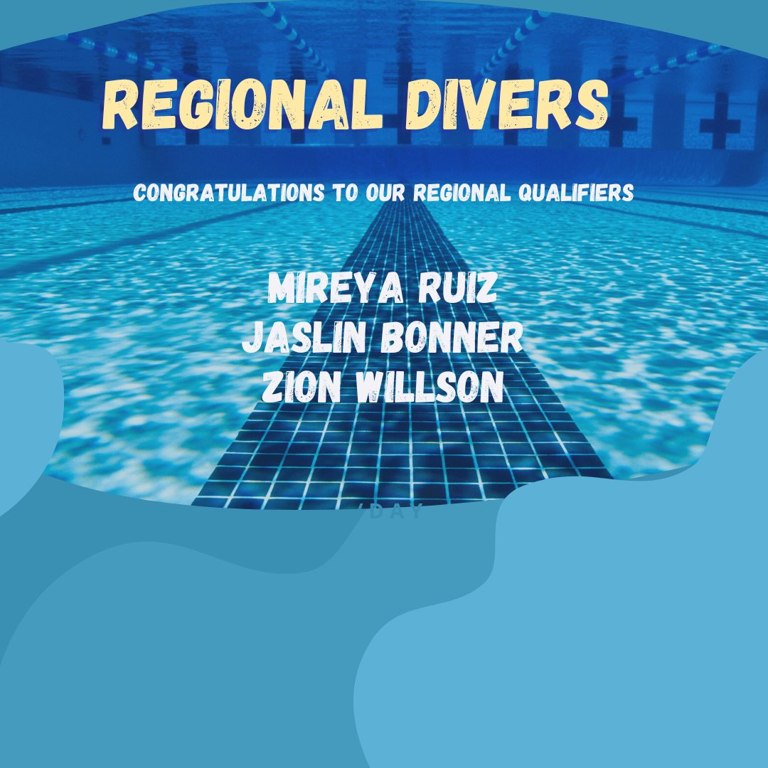 Where would we be without our divers? Can't wait to see you at Regionals!