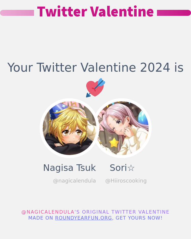 nagicalendula's tweet photo. My Twitter Valentine 2024 is going to be: @Hiiroscooking

➡️ https://t.co/vT22gO0E1V #valentinesday2024 #ValentinesDay https://t.co/2jGoeNGUF4