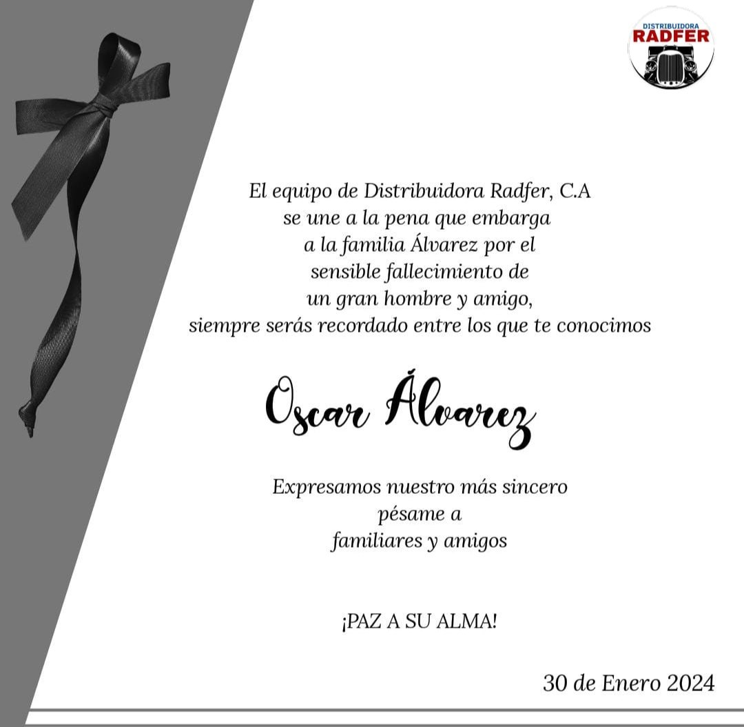radferca's tweet photo. Se ha ido un gran hombre y amigo. Muy triste saber tu partida Don Óscar! https://t.co/f1jnJ5OqWR