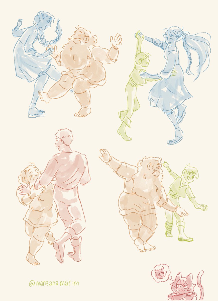 manzanamarim's tweet photo. Dance party! (Ha, get it?)

#dungeonmeshi https://t.co/nXdZXsxAgl