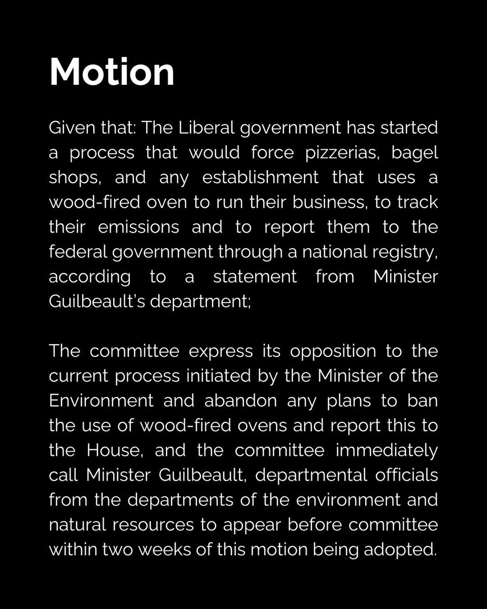🚨UPDATE🚨

The Carbon Tax Coalition voted to SHUT DOWN debate on our Conservative motion to abandon any plans to ban the use of wood-fired ovens.

Can you believe this?