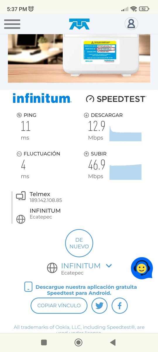 iscjdelgado's tweet photo. @TELMEXSoluciona segun me dan 60 Mb con mi paquete y cual... https://t.co/6q7Hb9d1CN