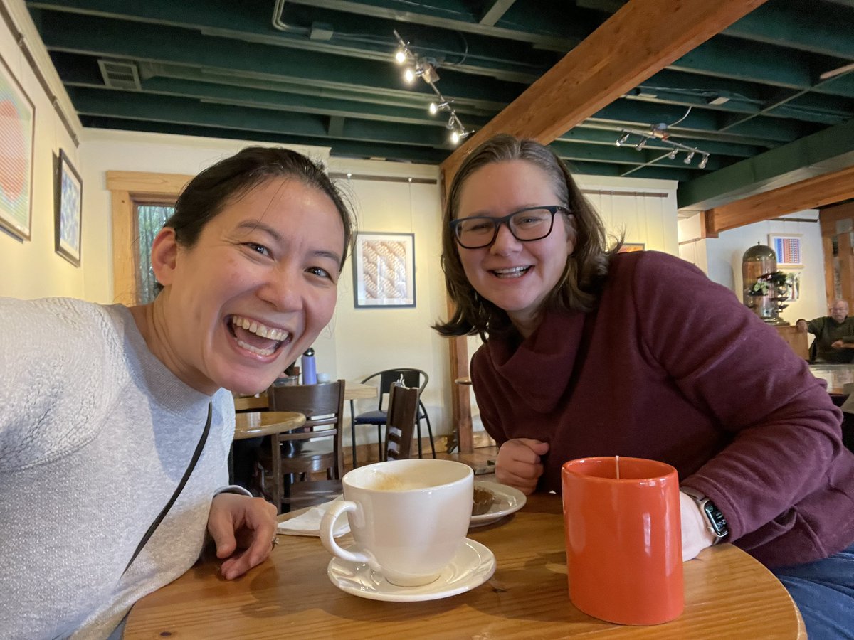 SylviaiChen's tweet image. 🙌 BIC mission complete!! @LaurieThompson and I did a coffee+butt-in-chair writing sesh and it was *fabulous*!!! Really needed this to do some binge-#Storystorm-ing myself and I can’t wait until our next BIC meetup! Highly recommended, #Kidlit! ☕️🪑📝👩🏻‍💻🤗