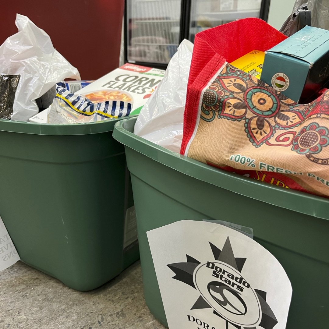 #ThankYou to the families of the Dorado Stars Swim club for donating more than 120 lbs of food to help support our #Caledon neighbours in need! We're grateful for your generosity! #GivingBack