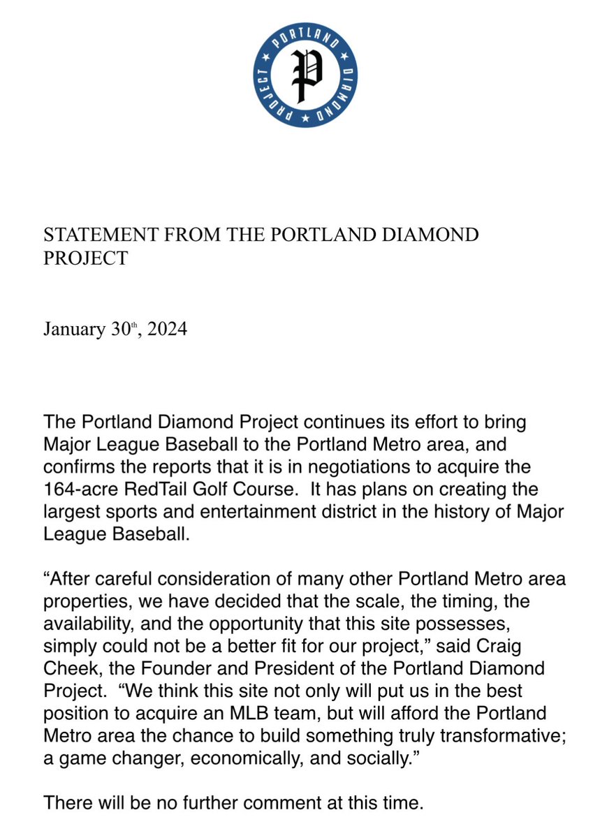 Portland Diamond Project tweet media
