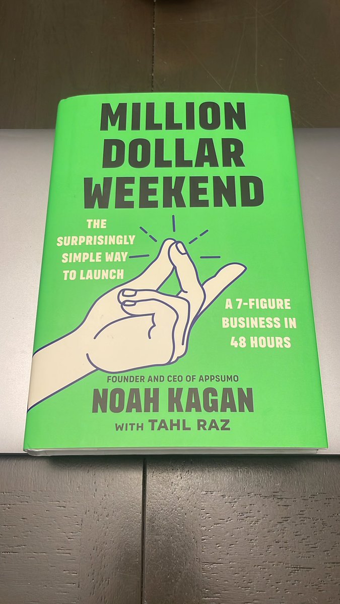 Congratulations @noahkagan on the launch of your new book!

Thank you for all the advice over the years and for allowing me to give my 2 cents on this life changing project!

#milliondollarweekend