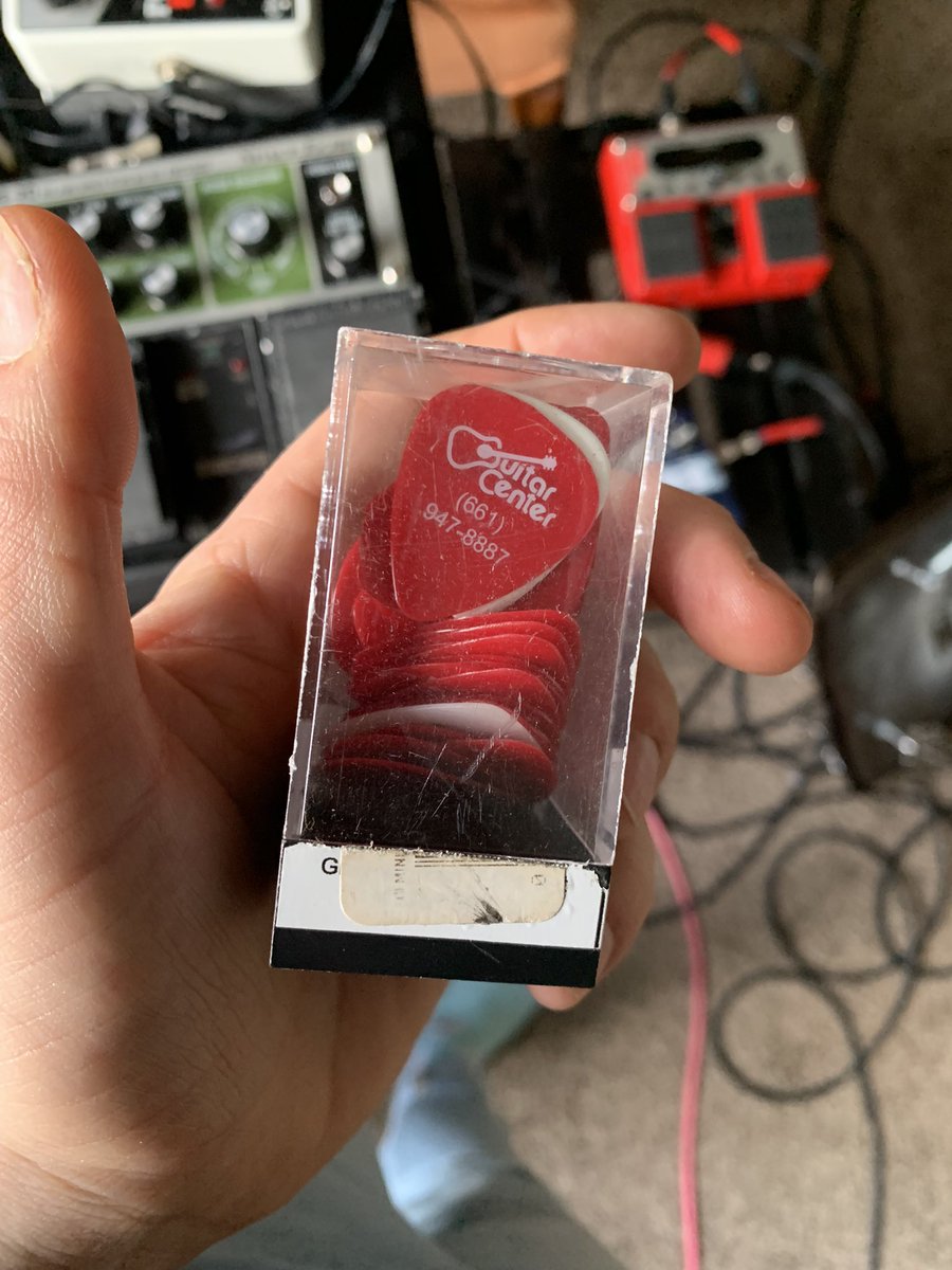 These shitty GC picks bc I took a case of them when I worked there in 2019 and haven’t had to buy picks since