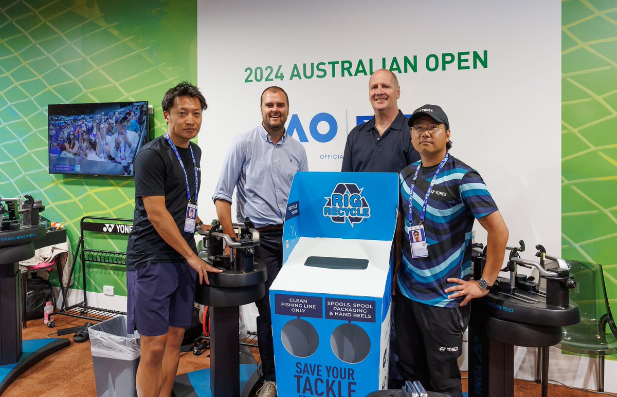 We have just wrapped up a string recycling pilot with <a href="/TennisAustralia/">TennisAustralia</a> at the <a href="/AustralianOpen/">#AusOpen</a>!  The recovered tennis strings can now also be processed through our #RigRecycle network.