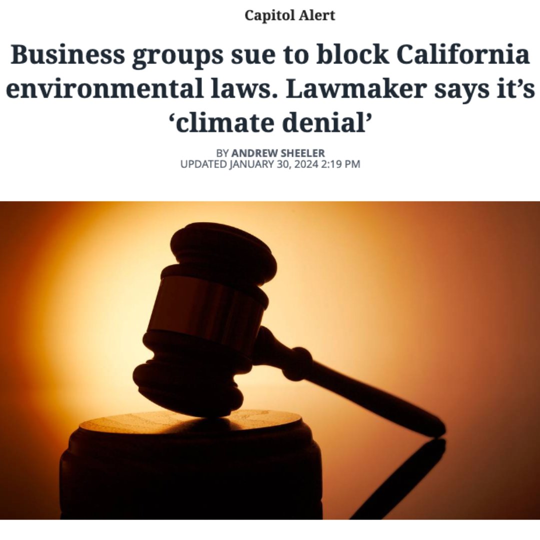 Greenlining's tweet photo. Big Business wants to continue evading transparency on emissions. They’re suing to stop #SB253, the nation’s 1st corporate climate disclosure law.
As BIPOC communities suffer #ClimateChange impacts, we believe transparency is the first step towards equity. https://t.co/43iGyUz8YY