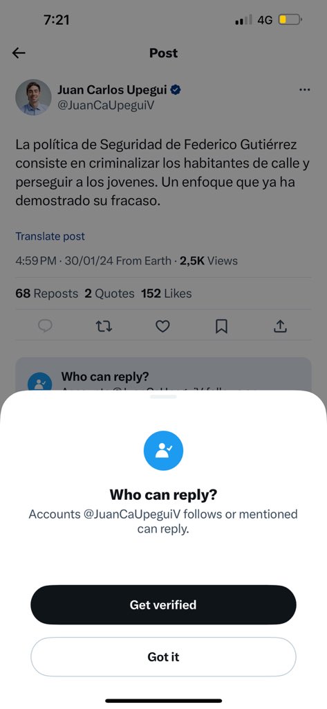 jajajajajajaj como lo mantendrán de aburrido que no deja que le comenten 😂😂😂😂😂😂😂  la “perrita flaca” <a href="/JuanCaUpeguiV/">Juan Carlos Upegui</a>