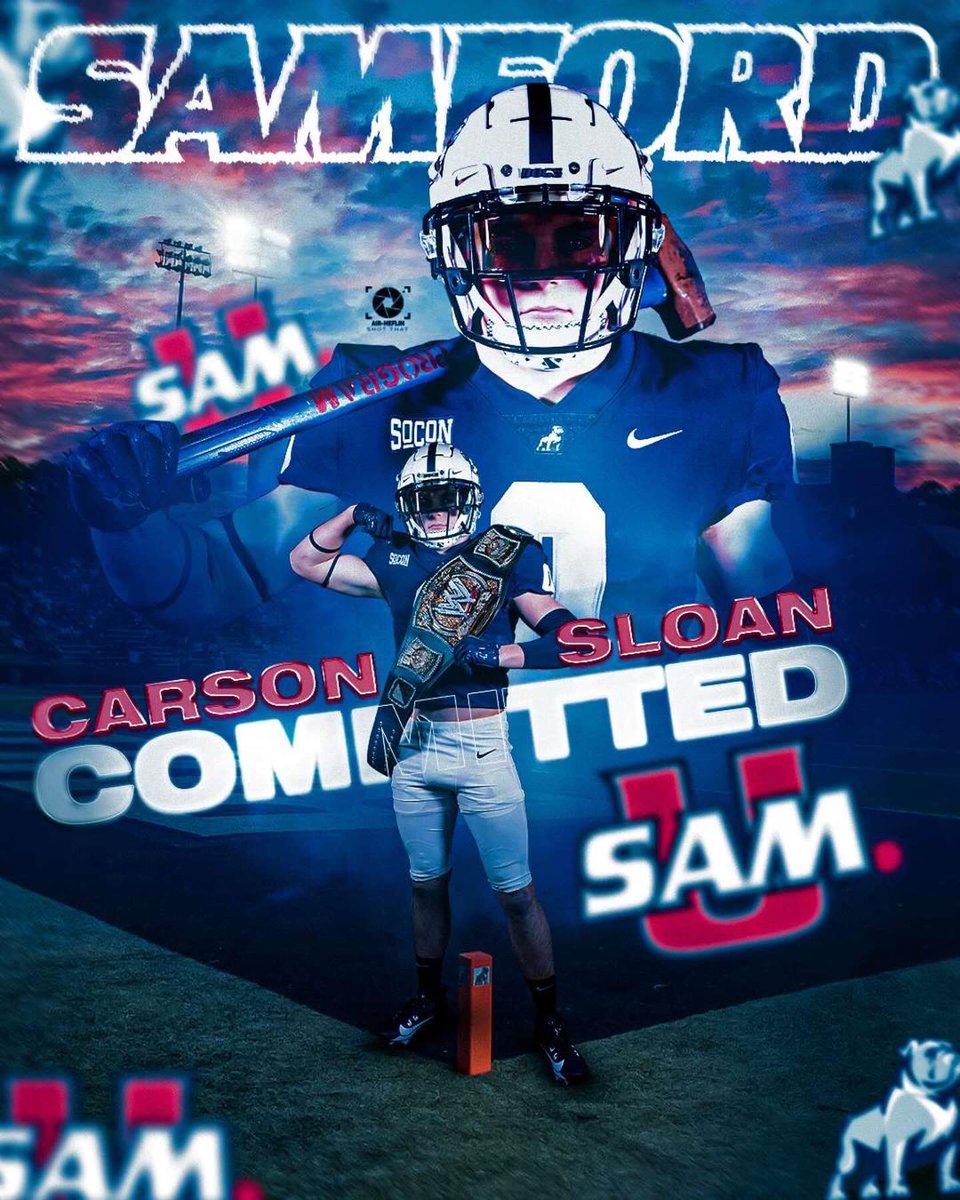 24’ Carson Sloan (@carsonsloan9) on Twitter photo Blessed to announce my commitment to Samford University!! #g3 #gobulldogs
<a href="/SamfordFootball/">Samford Football</a> <a href="/HatchAttack1/">Chris Hatcher</a> <a href="/CoachCoopp/">Brandon R Cooper</a> <a href="/RecruitGeorgia/">Recruit Georgia</a> <a href="/CoachDrewGray/">Drew Gray</a> Blessed to announce my commitment to Samford University!! #g3 #gobulldogs
<a href="/SamfordFootball/">Samford Football</a> <a href="/HatchAttack1/">Chris Hatcher</a> <a href="/CoachCoopp/">Brandon R Cooper</a> <a href="/RecruitGeorgia/">Recruit Georgia</a> <a href="/CoachDrewGray/">Drew Gray</a>