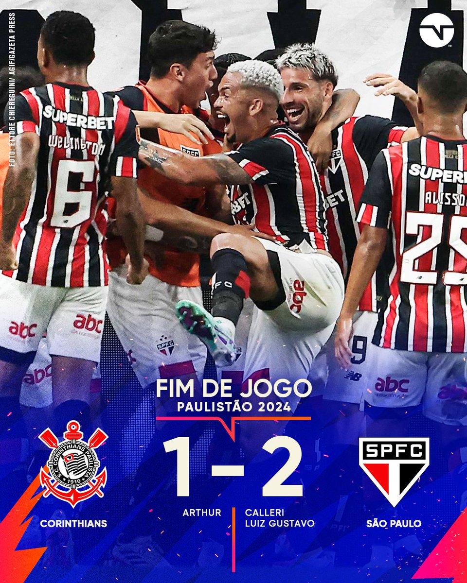 TABU? NÃO EXISTE MAIS!! ❌❌
O São Paulo venceu o Corinthians na Neo Química Arena e quebrou a invencibilidade do Timão em casa!