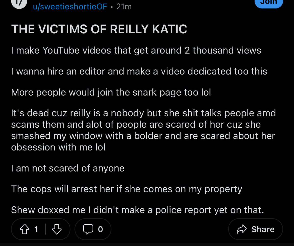 sweetielolol's tweet photo. Riley isnt the one reportin u bestie 
its me!!!!
I actually got a tick tock with a checkmark 
&amp;they know u are stalkin riley &amp; crystal thats why ur 25 acounts get taken down
cuz me!!!!
well not cuz me its cuz u keeping up stalkin &amp;harassin!!! 🤣🫣
reddit gonna learn u p$ych0 too https://t.co/Y7W6WyulRE