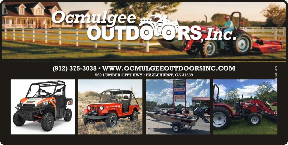 Ocmulgee Outdoors, Inc carries a wide selection of ATVs, and Side by Sides, by Polaris.
ocmulgeeoutdoorsinc.com
