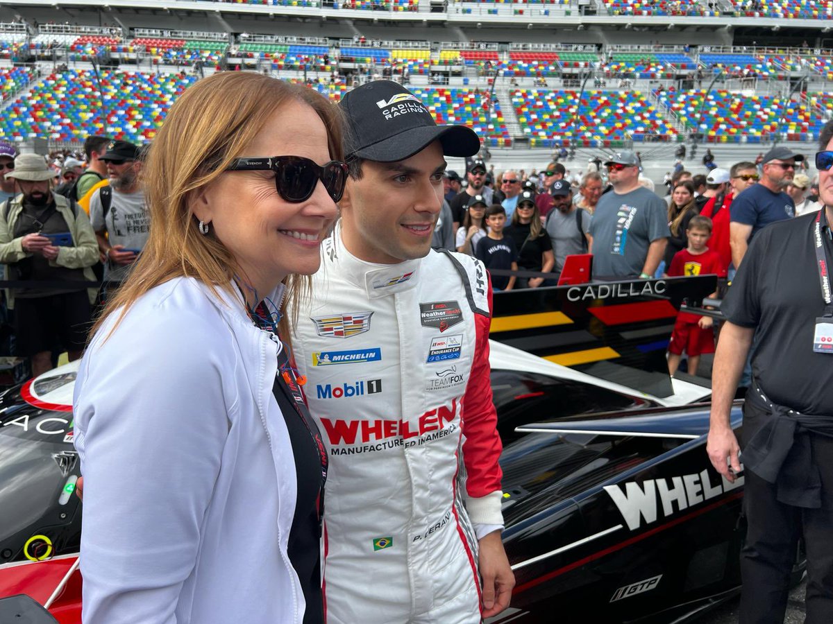 PipoDerani's tweet image. What an honor to have Mr. and Mrs. Barra join us at Daytona. Mary has acted as the chair and CEO of @GM since 2014 and have them cheering on us this last weekend certainly gave us an extra boost. All I can say to them is thank you for supporting our mission. 😊 #beiconic