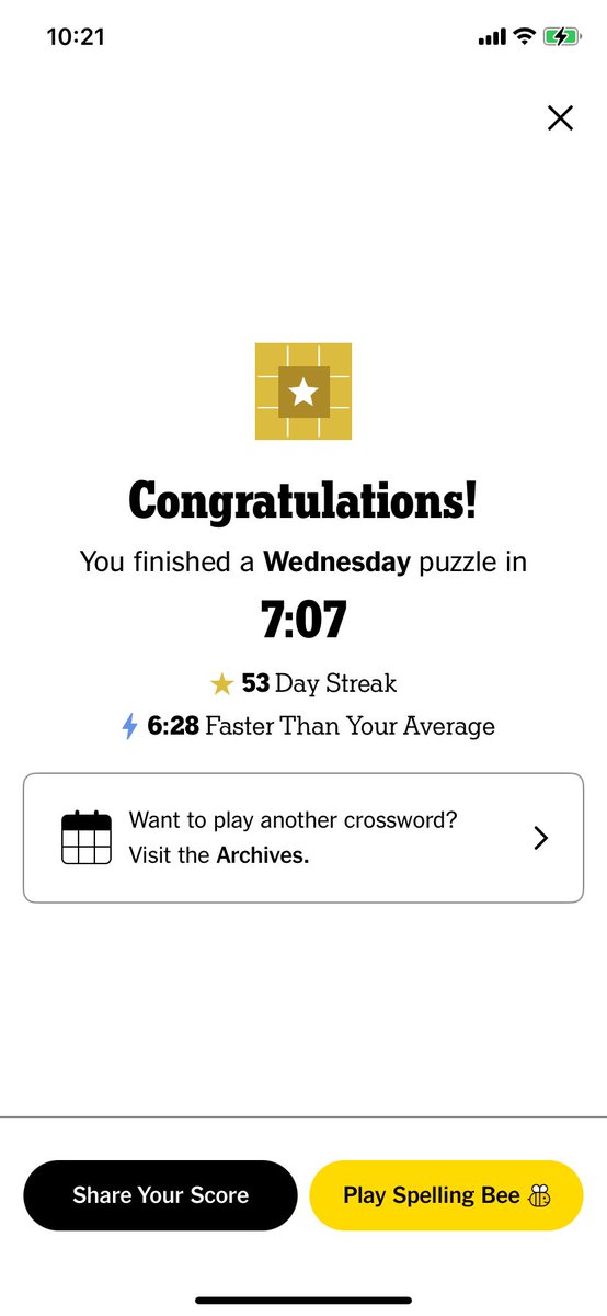 Perfect January to round out @NYTGames crossword! #nytxw