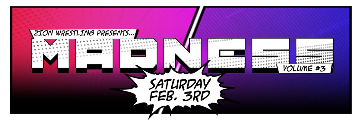 ZionWrestleRP's tweet photo. This weekend, we go crazy! We get nuts!
This Saturday on @thesplatnetwork - we promise MADNESS!
Full card ▶️ https://t.co/Co7xZWPbmZ https://t.co/DQdolVtqb0