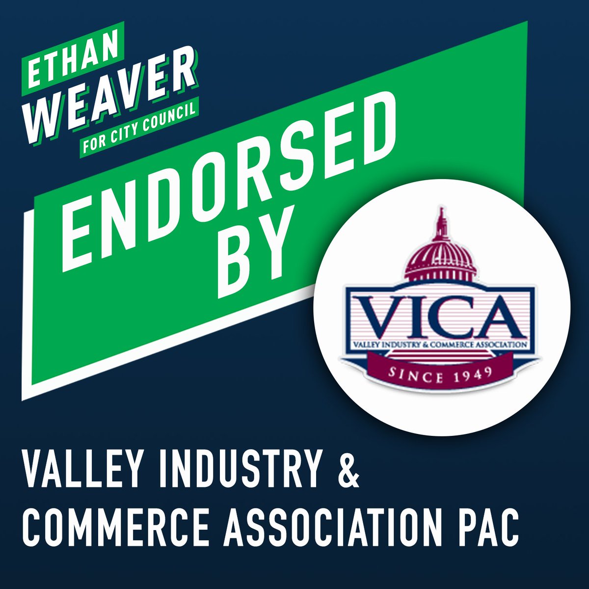 Small businesses are essential to the fabric of Los Angeles — bringing vibrancy, opportunity, and good jobs to our neighborhoods. I'm honored to have the endorsement of @VICASFValley PAC. Together, we'll ensure small businesses have the resources & support they need to thrive.