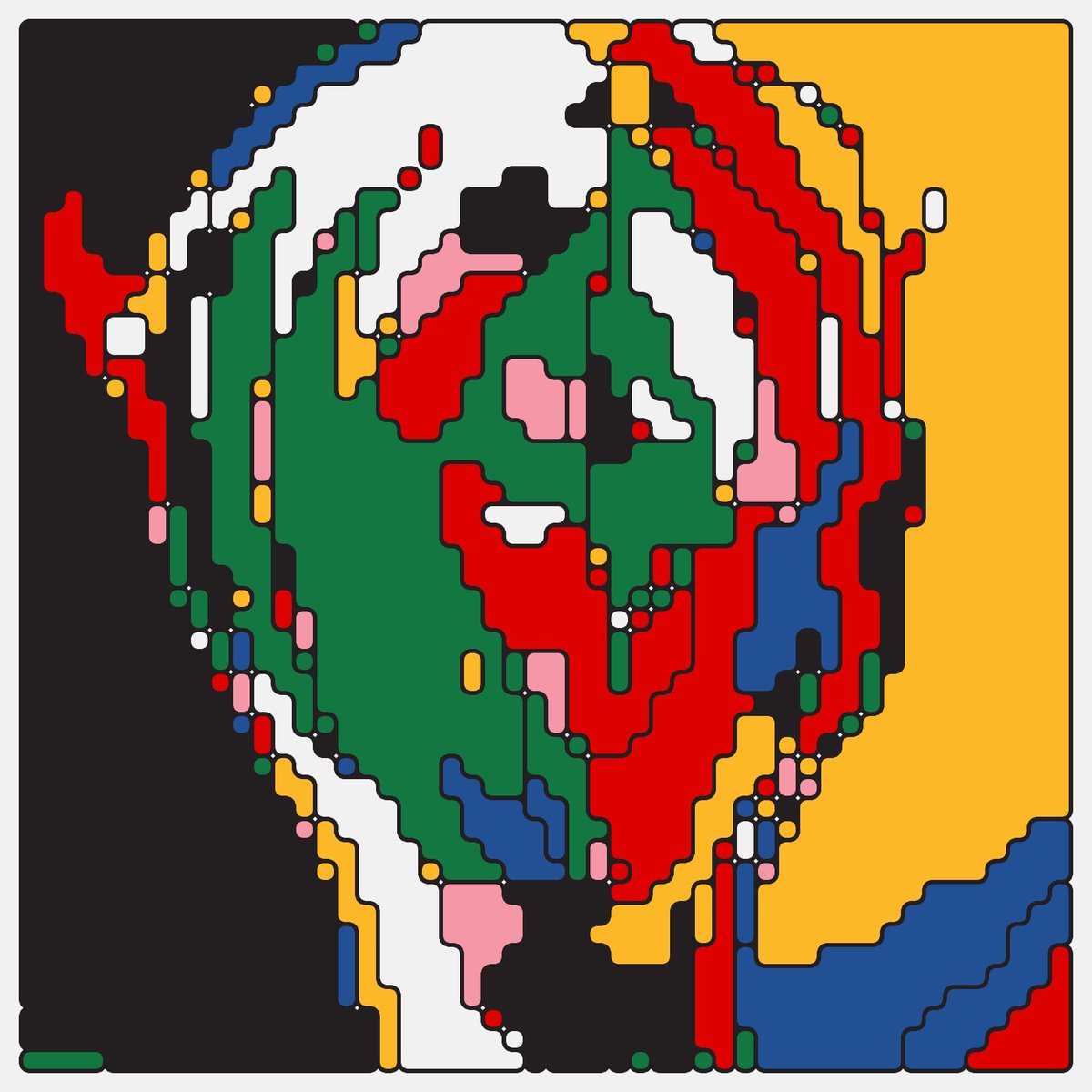 My son just turned 7. He’s such a little artist. So today I said I’d take one of his drawings and combine it with my code.