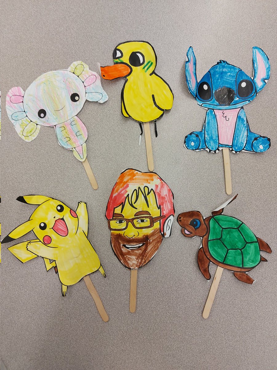 Popsicle stick puppets!