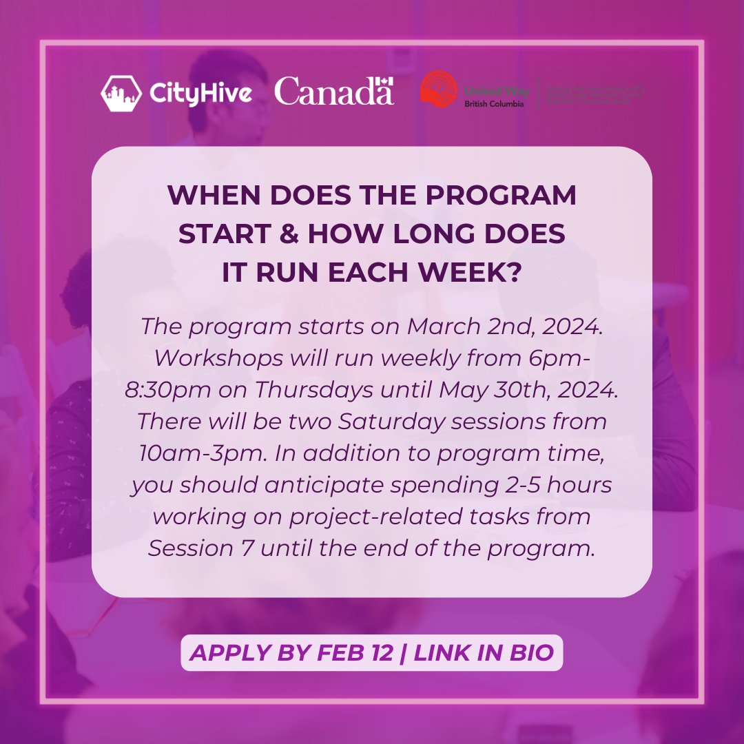 Swipe ➡️ to learn more about our brand-new program, Urban ReVision: BIPOC Mentorship Studio! ✨ Applications are now open and close on Monday, February 12th at 11:59pm. You can learn more and apply here: cityhive.ca/civic-educatio…