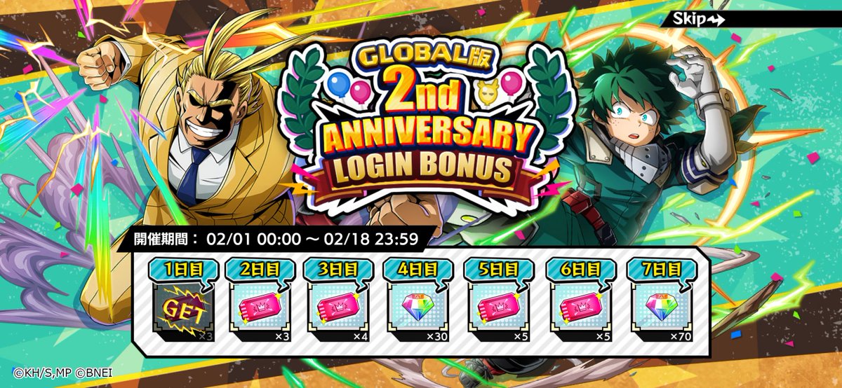 ◥◣祝！GLOBAL版2nd ANNIVERSARY◢◤ おかげ様で2/9に #ヒロトラ