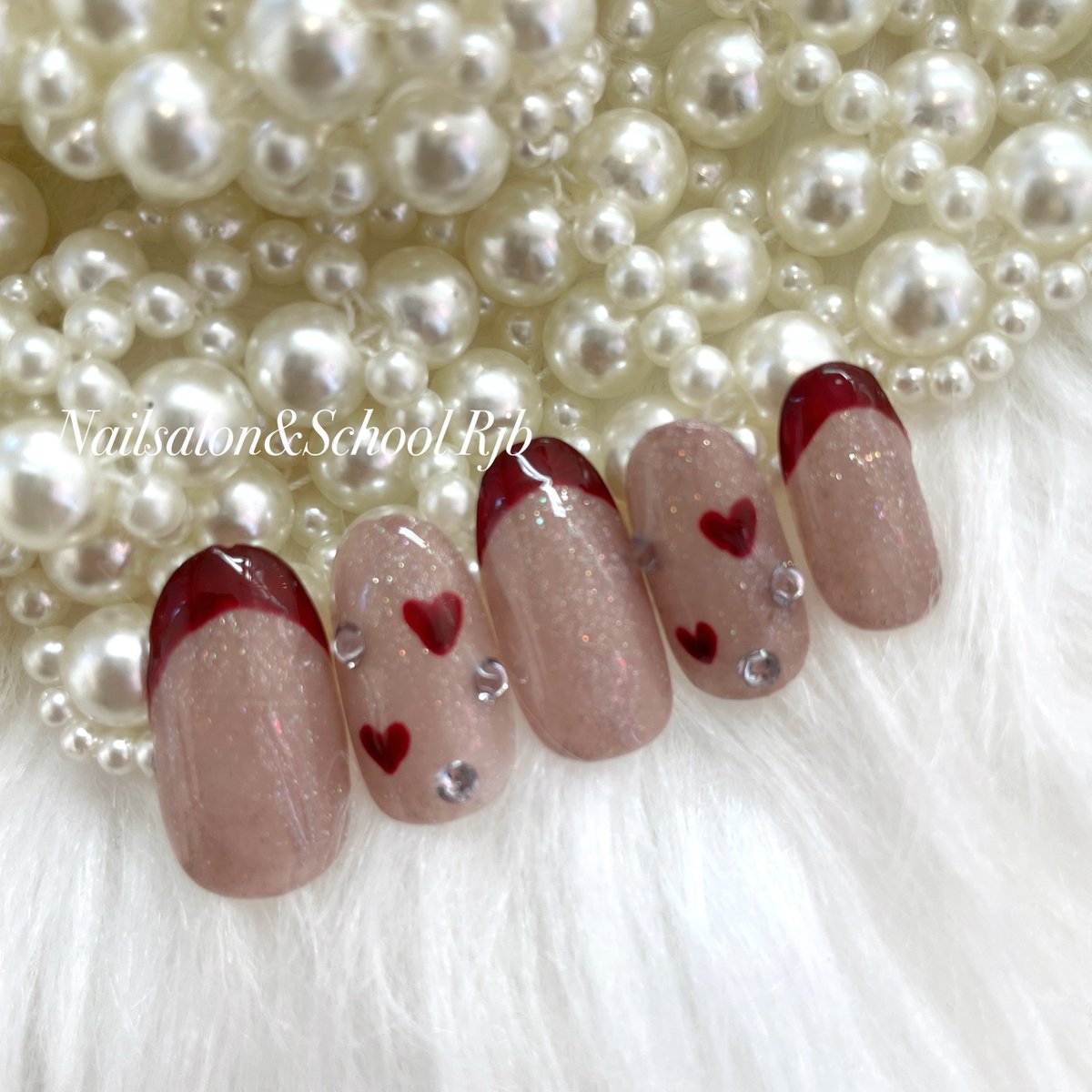 バレンタインネイル@高砂ネイルサロンrjb
