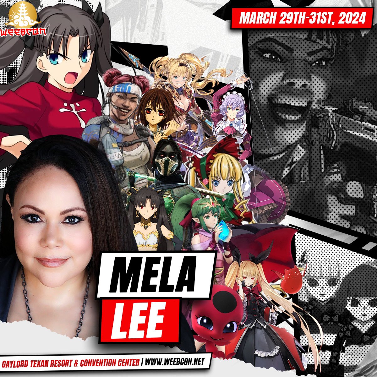 ⛅️CELEBRITY GUEST⛅️ “Big things are comin’ for us.” 😤 A warm welcome for a first time WeebCon guest Mela Lee. Mela will be in attendance all three days of the show meeting attendees, signing autographs, and forging a pact with ancient warriors for the Holy Grail.