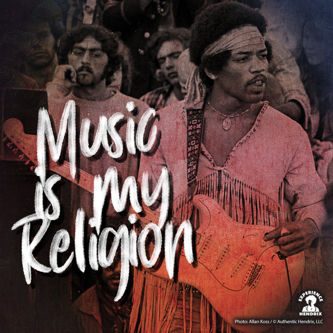 JimiHendrix's tweet image. 𝙼𝚞𝚜𝚒𝚌 𝚒𝚜 my 𝚛𝚎𝚕𝚒𝚐𝚒𝚘𝚗 ...