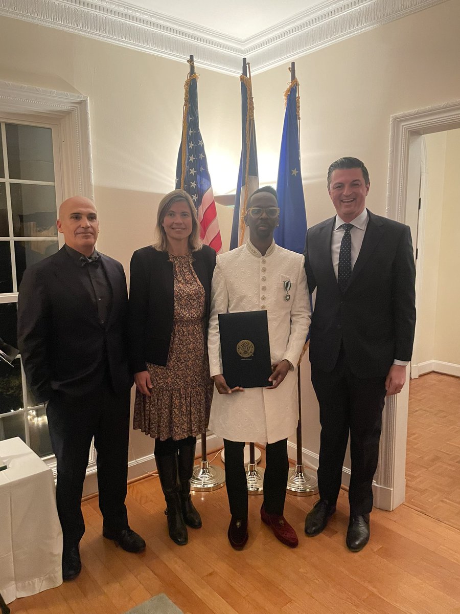 It was a delight to present a proclamation to @fptheshit in celebration of his being knighted by the French government at @FranceAtlanta. Congratulations, chevalier! We are inspired by and proud of you. Your artistic genius represents the best of us.