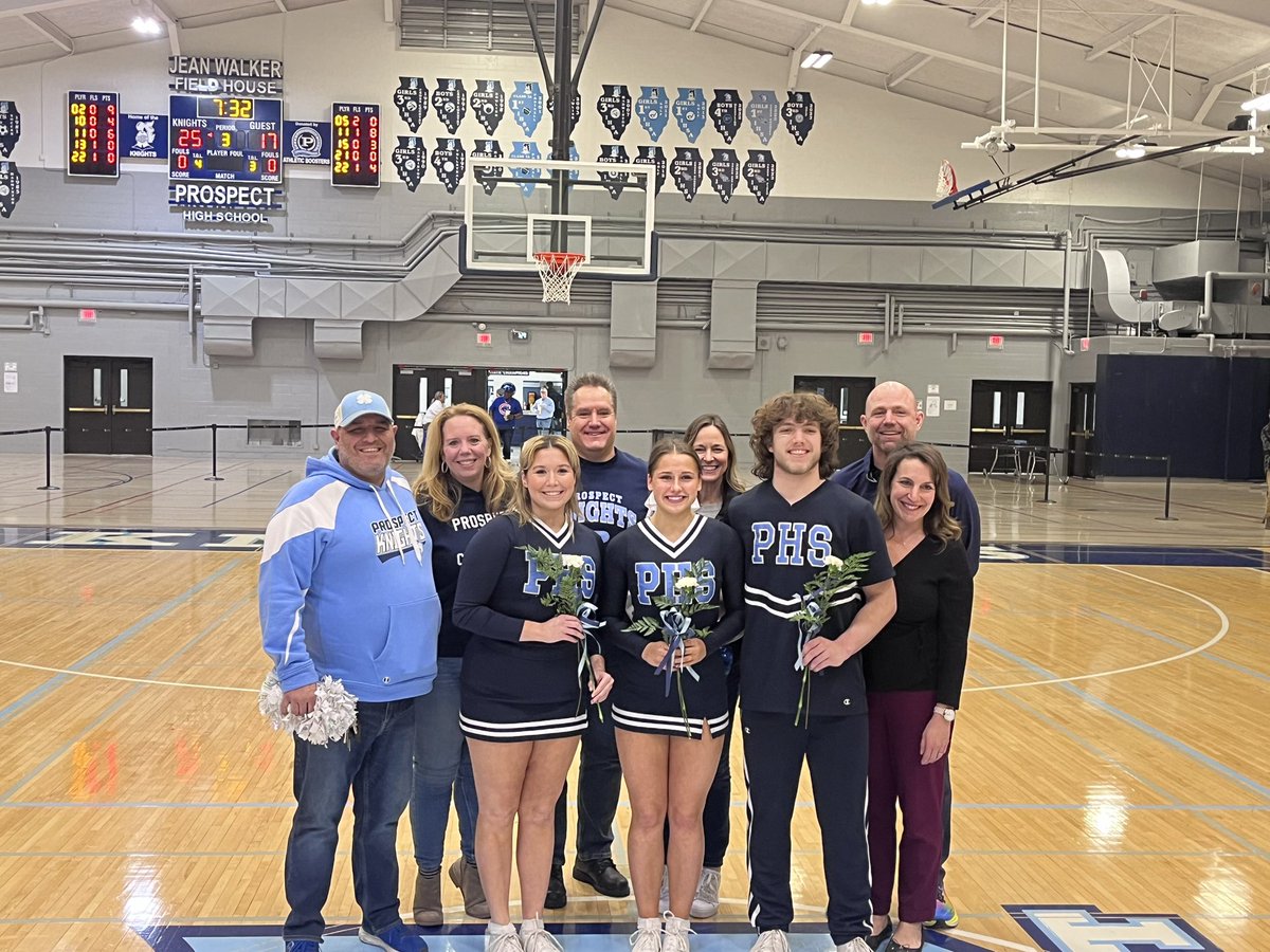 <a href="/PHSKnightsCheer/">Prospect Cheer</a> congratulations to our seniors! <a href="/PHS_A_Boosters/">PHS AthleticBoosters</a> <a href="/KnightsofPHS/">Prospect High School</a>