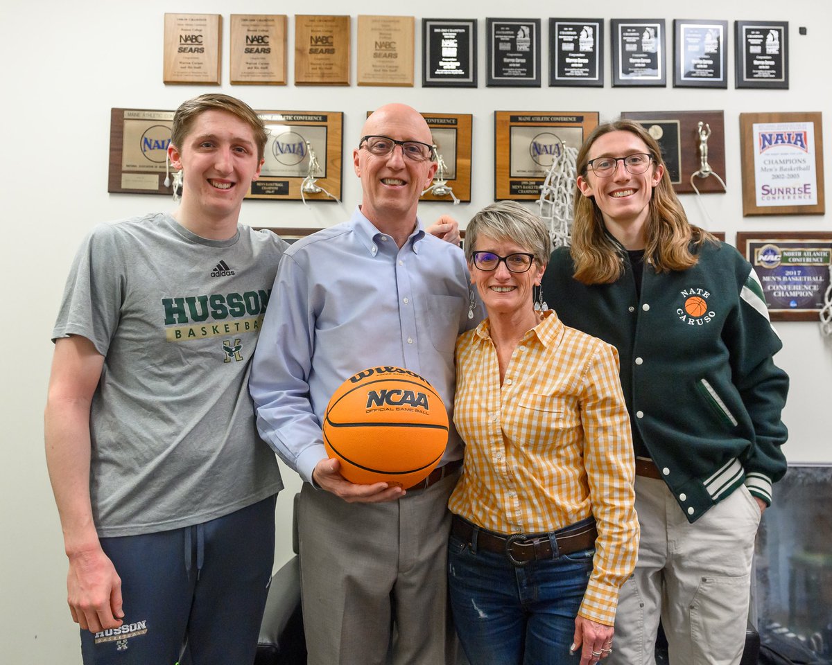 It was a special weekend for us as I recorded win #555 n now I am the all time leader in wins at Husson for men’s basketball. Could not have done it without my family who have supported me n the program in every way possible. Love You !!