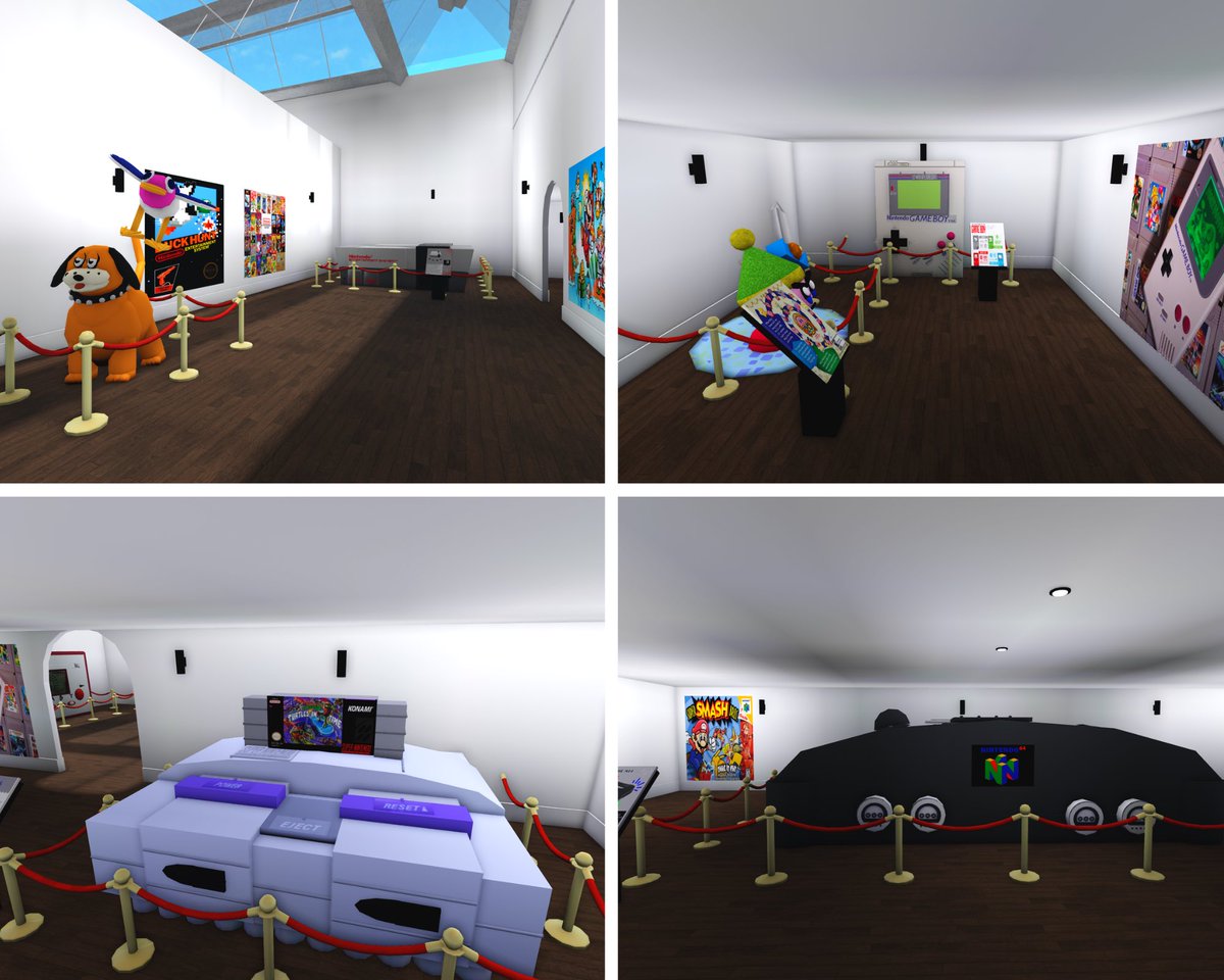 DesIncarnateInc's tweet photo. My build for the #evolutionbuildbattle: The Nintendo Museum! 

This build took me the entire month of January lol. More pictures in the thread. 

#bloxburg #bloxburgbuild #bloxburgbuilds https://t.co/m5gPspJbJI