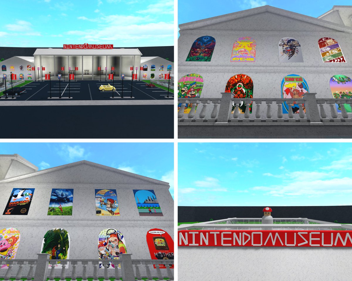 DesIncarnateInc's tweet photo. My build for the #evolutionbuildbattle: The Nintendo Museum! 

This build took me the entire month of January lol. More pictures in the thread. 

#bloxburg #bloxburgbuild #bloxburgbuilds https://t.co/m5gPspJbJI