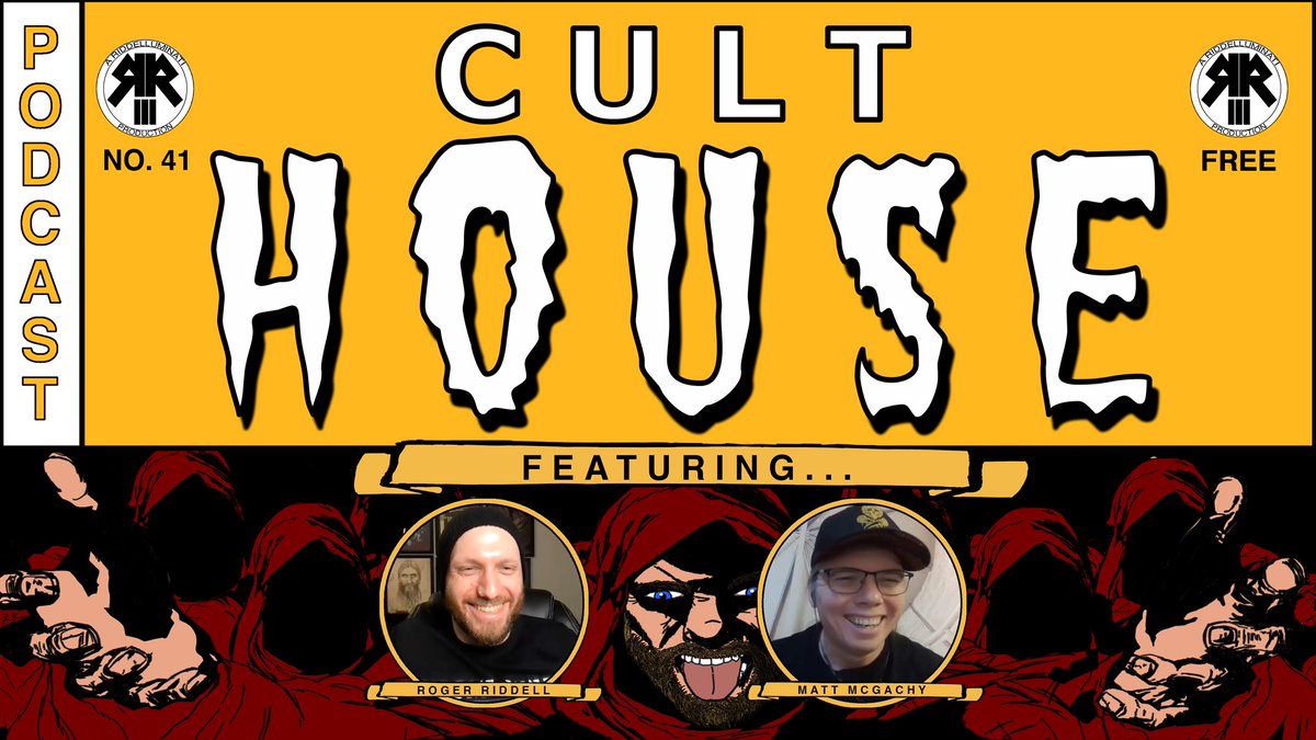 Riddelluminati's tweet photo. #CultHouse returns tomorrow morning w/ Matt McGachy of #Cryptopsy &amp; @VoxHops returning to talk music, beer &amp; the onrushing grip of the technological apocalypse. In the meantime, subscribe &amp; catch up on past episodes here: https://t.co/GugcoEnUne

#deathmetal #heavymetal #podcast https://t.co/SauuqikggZ