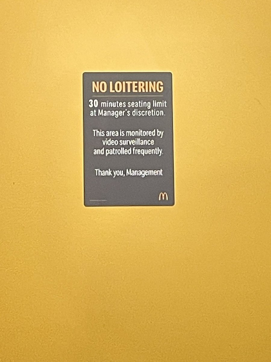 1MichaelColeman's tweet photo. When I was a kid @McDonaldsCanada you gave me the messaging of “You deserve a break today”. Today these are posted in multiple places throughout. How did we get to “Eat and get the Hell out” from me “deserving a break a break today”?! #ImNotLovingIt Remember when you were fun? https://t.co/LpoL83X16t