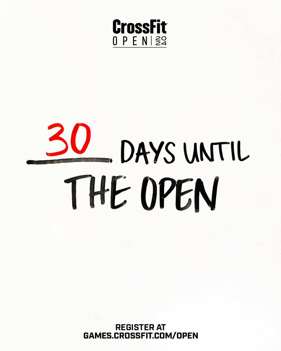 CrossFitGames's tweet image. It will be here before you know it. 

Join today: games.crossfit.com/open/overview?…