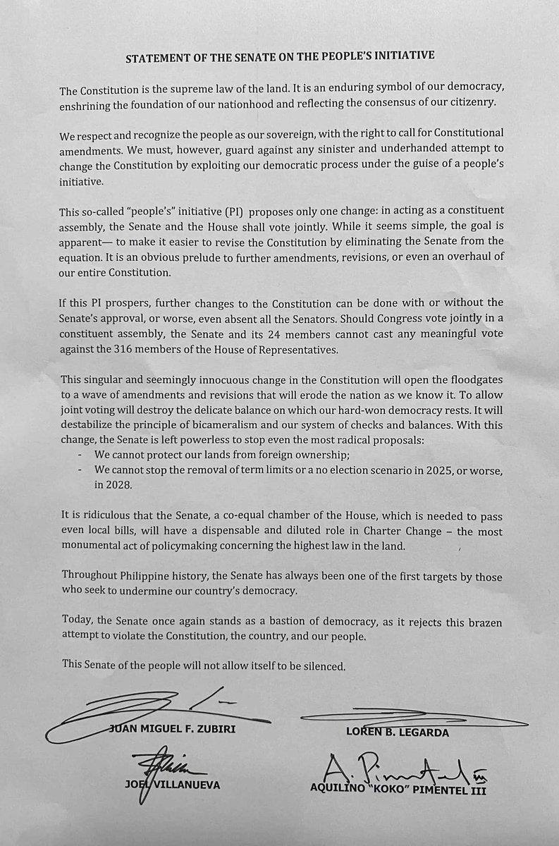 Protect the constitution! Protect the Senate as an institution! Protect the interest of the people! Protect democracy! Protect the will of the people! #SenatorBongGo #MrMalasakit #BisyoAngMagSerbisyo🇵🇭👊🏼